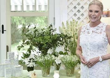 Audrey Gruss Hosts Hamptons All White Ladies Tea In Support Of The Hope Fragrance Collection