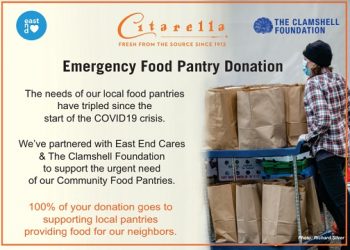 Two Hamptons-Based Organizations Presenting “Fund For Food” Campaign To Provide Emergency Food Pantry Donation