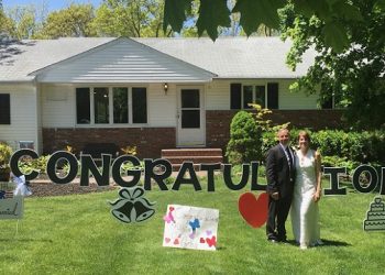 Stony Brook University Hospital Healthcare Hero Weds In Backyard Ceremony – With Family And Loved Ones There Virtually