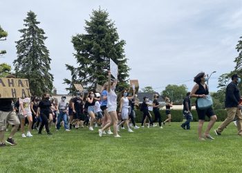 George Floyd Memorial In Southampton Draws Hundreds