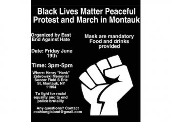 East End Against Hate Announces Montauk BLM Peaceful Protest And March