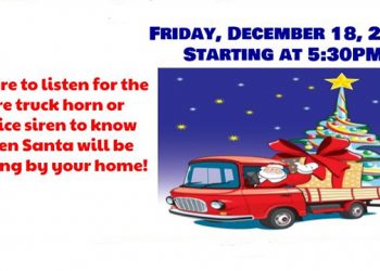 Santa Claus Is Taking A Sleigh Ride Through The Hamptons