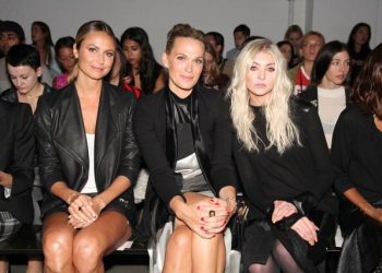 Stacy Keibler And Molly Sims Sit Front Row At Helmut Lang Spring 2014 Fashion Show