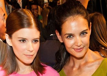 Katie Holmes And Kate Mara Attend Michael Kors Spring 2014 Fashion Show