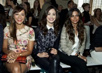 Rashida Jones, Emmy Rossum, And Camila Alves Attend Tory Burch Spring 2014 Fashion Show