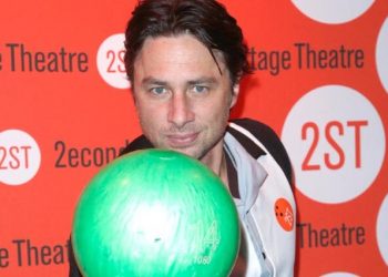 Zach Braff, Sonja Morgan And Constantine Maroulis Bowl For A Cause At Lucky Strike Lanes