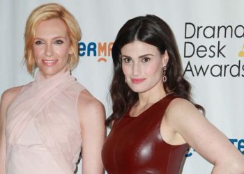 Bryan Cranston, Toni Colette, Michael C. Hall, And Idina Menzel  At 2014 Drama Desk Awards Reception