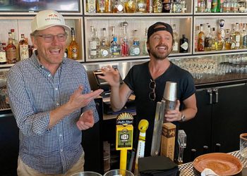 Chatterbox: “Breaking Bad” Stars Aaron Paul And Bryan Cranston Make The Rounds In Montauk
