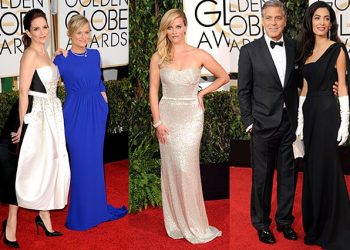 Reese Witherspoon, Emma Stone, Jennifer Lopez, Kate Hudson And Amal Alamuddin Clooney Shine At 2015 Golden Globe Awards