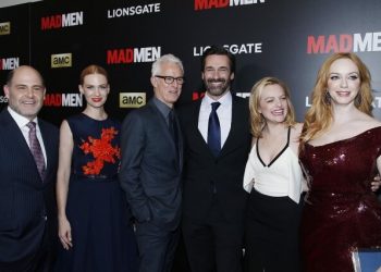 Jon Hamm, January Jones, And Christina Hendricks Celebrate Final Season Of “Mad Men”
