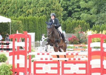Mary Kate Olsen Competes During Day Six Of The Hampton Classic Horse Show