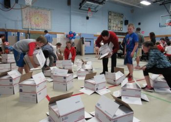 East End Business Recruits Students To Help Assemble Care Packages For Deployed Local Service Men And Women