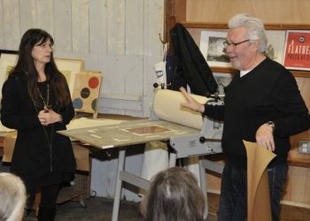 Dan Rizzie And Susan Lazarus-Reimen Cover Printmaking During “A Night Out With”