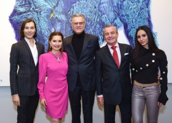 Jean Shafiroff And Elizabeth Shafiroff Host Soiree For Helmut Koller In Support Of Global Strays At Laverdin Gallery
