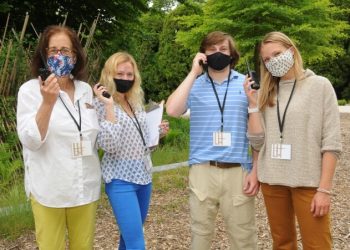 Small Group Of Lucky Visitors Attend LongHouse Reserve In East Hampton Opening