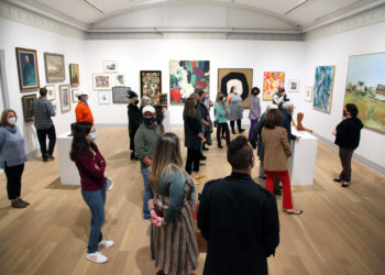 The Opening of  Guild Hall’s Neo–Tile Club Exhibit with Community Artist-In-Residence Scott Bluedorn