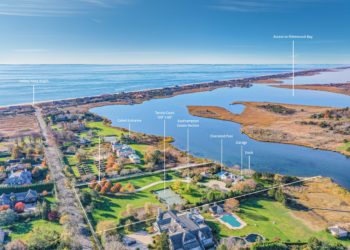 West-Facing Village Waterfront with Dock and Tennis