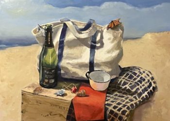 Ann Lombardo’s Solo Art Show “Off The Wall” in Water Mill