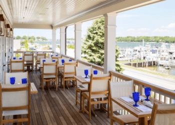 Baron’s Cove Chef Lucho Rosario’s Pan-Seared Salmon with Eggplant Caponata