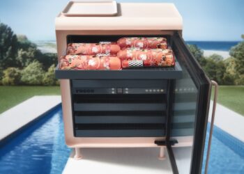 Rocco Partners With Wölffer Estate Vineyard to Launch Limited Edition Rosé Colored Drinks Fridge