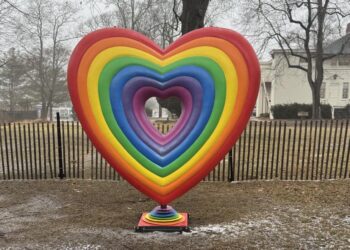 Local Artist James Ding’s “Rainbow Heart” Sculpture Unveiled in Southampton