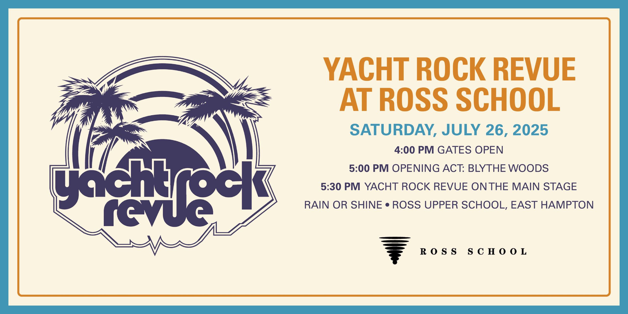 Get Ready for a Yacht Rock Summer Evening at Ross School!