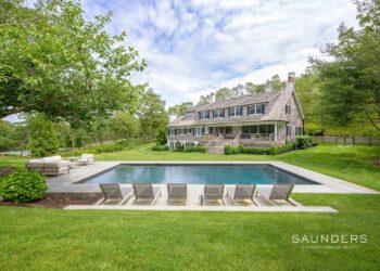 Super-Private Water Mill Estate with Pool & Tennis on 5.5 Acres