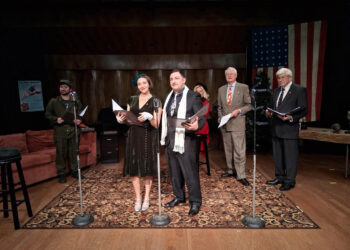 Bonnie Grice on the “WWII Radio Christmas Show” at the SCC