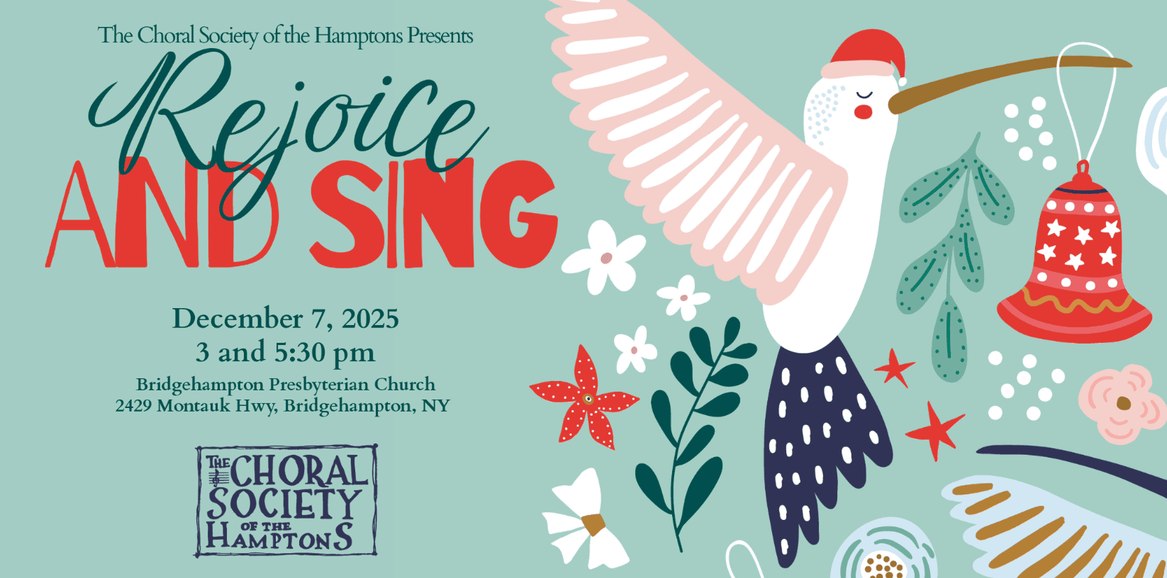 The Choral Society of the Hamptons Presents: Rejoice and Sing