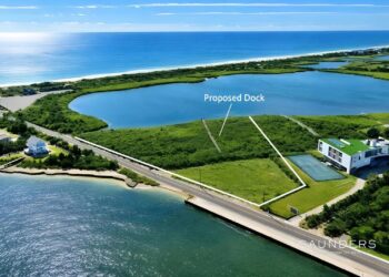 A Rare Waterfront Canvas In Water Mill With Approved Plans