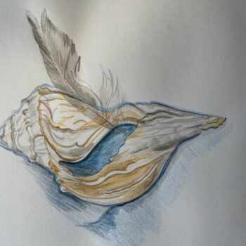 Art Social: Watercolor—Seashell, Feather, & More