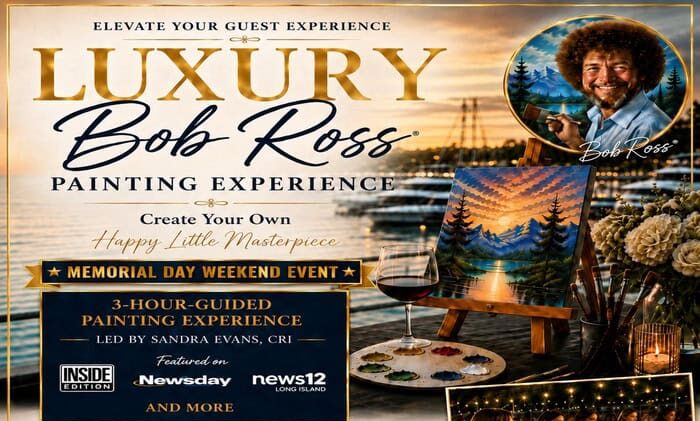 The HUB's Luxury Bob Ross Painting Experience
