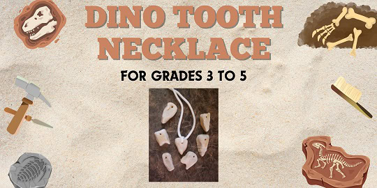Dino Tooth Necklace at The Hampton Library