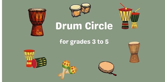 Drum Circle at The Hampton Library