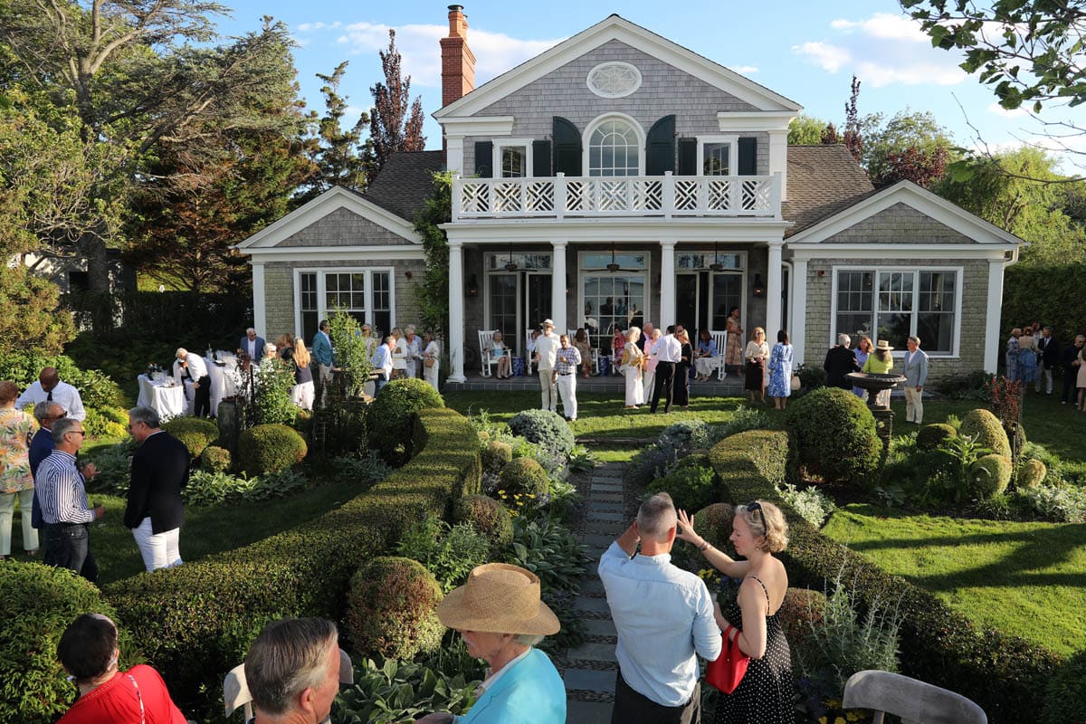The East Hampton Historical Society held the annual Membership Party at the home of a renowned designer Marshall Watson overlooking Gardiner’s Bay on Saturday, June 20th.




The event featured Executive Director Steve Long, who shared updates and accomplishments over the past year and exciting things to come in 2026, including the restoration of Mulford Farm, renovations at the Marine Museum, and events around the semi-quincentennial. 