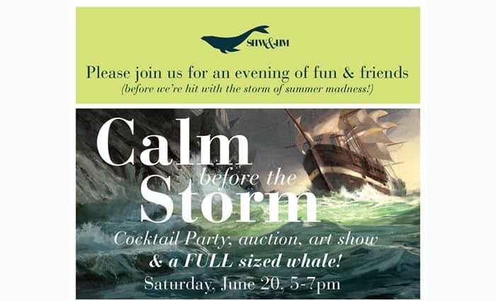 The Calm Before the Storm Fundraising Party & Art Show