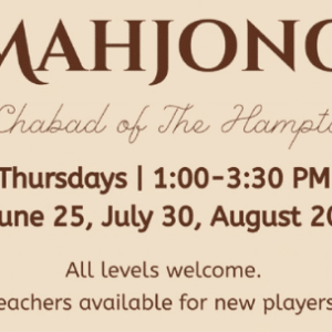 Mahjong at Chabad of The Hamptons