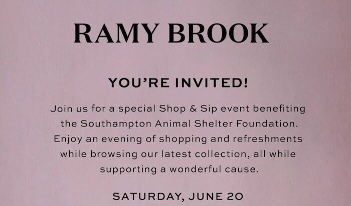 Shop & Sip at Ramy Brook!
