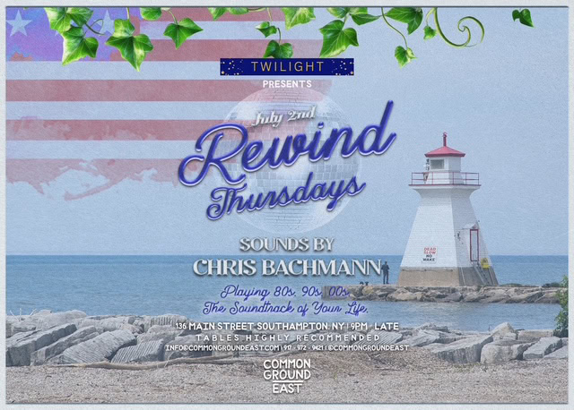 TWILIGHT presents the Rewind Dance Party at Common Ground East
