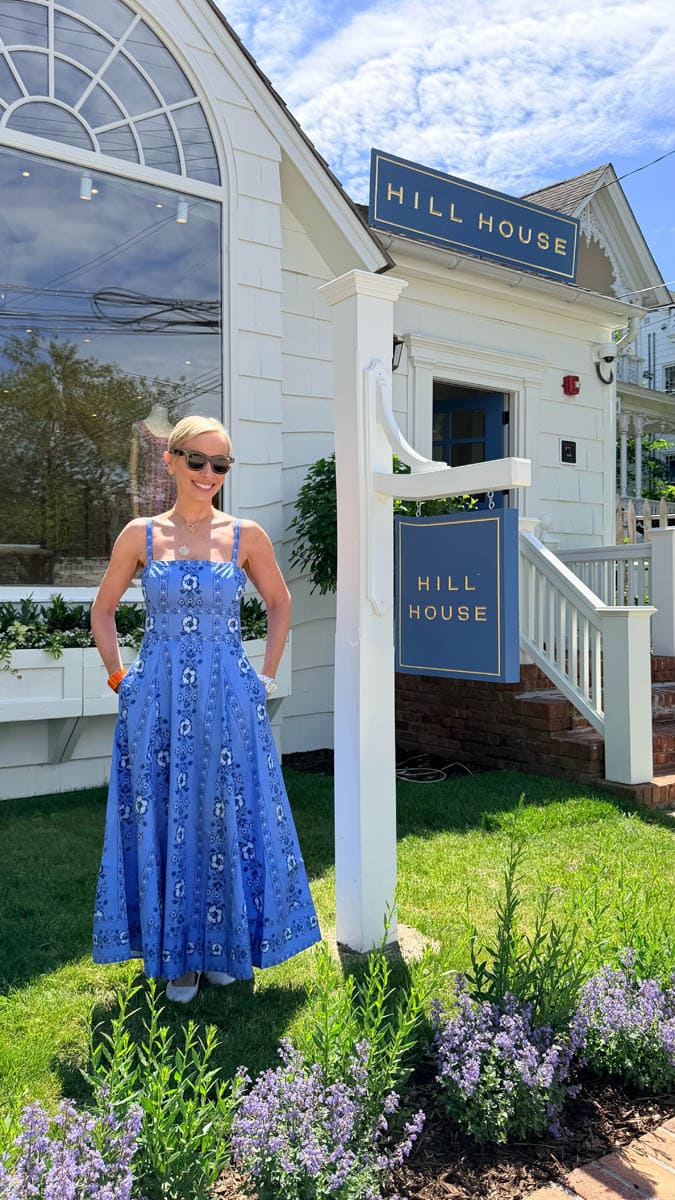 Located at 127 Main Street, the boutique is bright, cheerful, and filled with the effortless summer style the brand is known for. The store carries both Hill House Home’s fashion and home collections, including the newest summer pieces that feel perfectly suited for the Hamptons lifestyle. As someone who has been a longtime fan of the brand, I was especially excited to browse the dresses in person, including the famous Nap Dress that has become such an iconic staple. The silhouettes are feminine, easy, and wearable while still feeling polished and special.