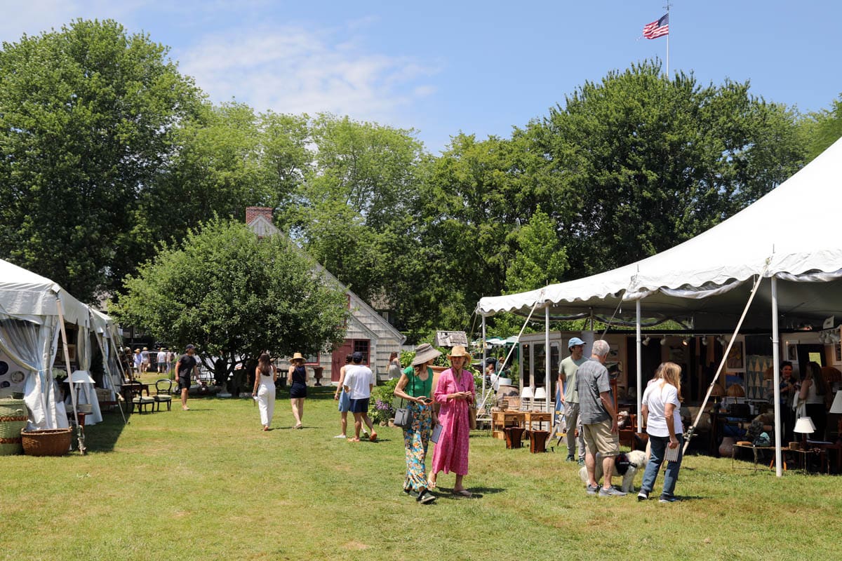 This past weekend, the East Hampton Historical Society held its annual Antiques and Design Show, now in its 20th year, at the picturesque Mulford Farm, welcoming designers, collectors, and supporters from across the region. The beloved event showcases exquisite antiques and decorative arts while supporting the Historical Society's mission to preserve and share East Hampton's history.