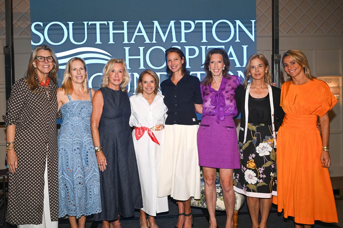 The 6th Annual East Hampton Emergency Department Luncheon returned to the historic Maidstone Club in East Hampton for a conversation on women's health featuring internationally renowned model and Every Mother Counts Founder and President Christy Turlington Burns, moderated by award-winning journalist Katie Couric.
