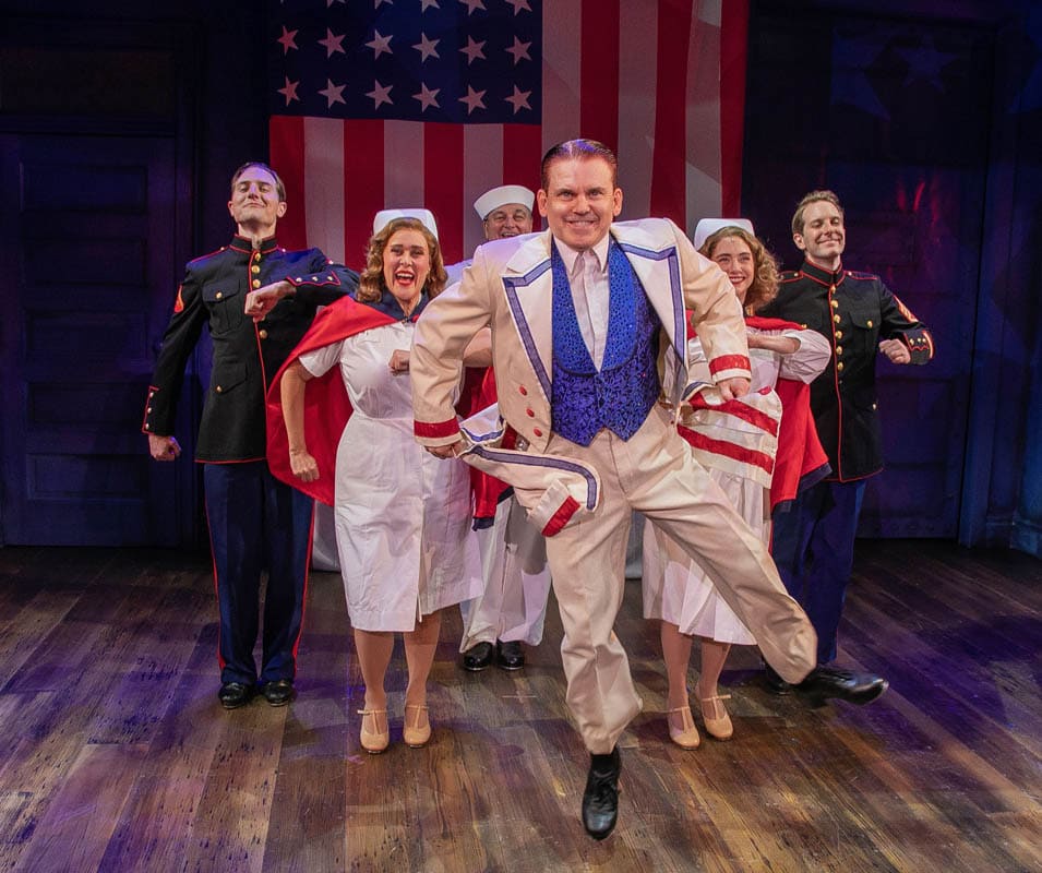 If you are anywhere on the East End, make sure you get to the Bay Street Theater for “Cagney The Musical,” which runs through July 26th. This show is tremendously entertaining on every level. It features superb acting, singing, and dancing, and a heart that had the opening-night audience standing, cheering, and applauding triumphantly by the final curtain. Produced by Bay Street in association with Riki Kane Larimer and directed by Bay Street Theater’s Associate Artistic Director Will Pomerantz, “Cagney The Musical” brings the story and career of James Cagney, from his early beginnings in vaudeville to his rise as a huge Hollywood star.