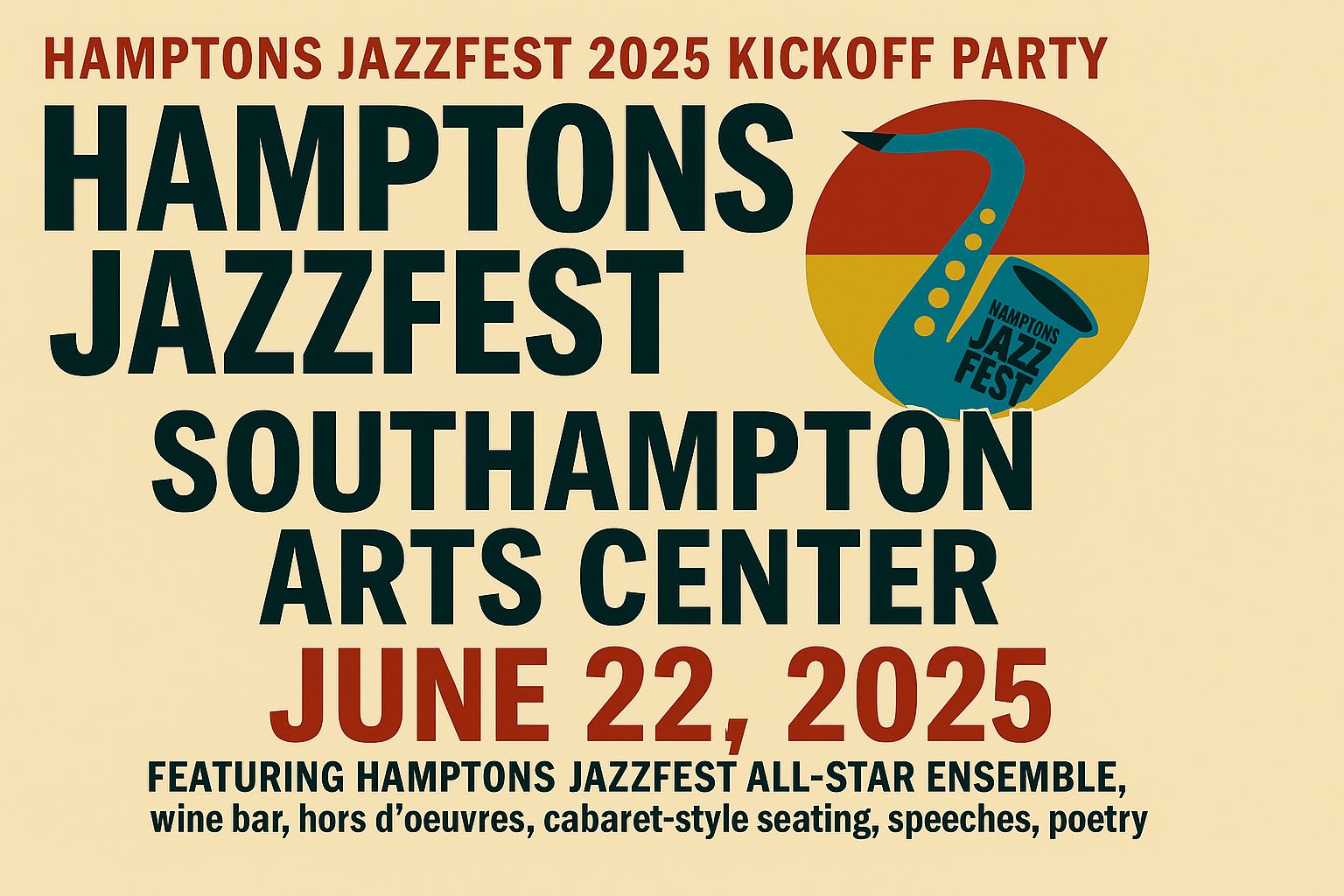 HAMPTONS JAZZFEST 2025 KICKOFF PARTY!