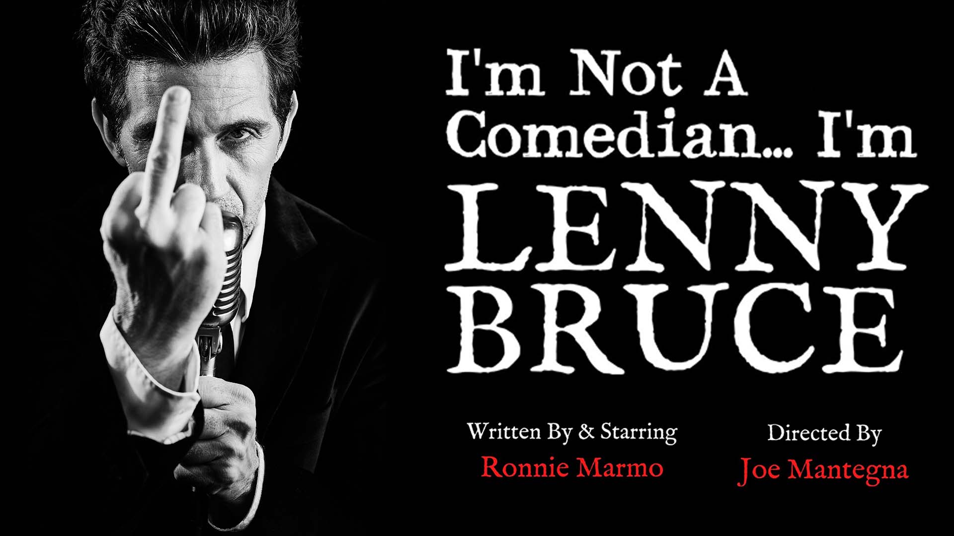 I’m Not A Comedian… I’m LENNY BRUCE