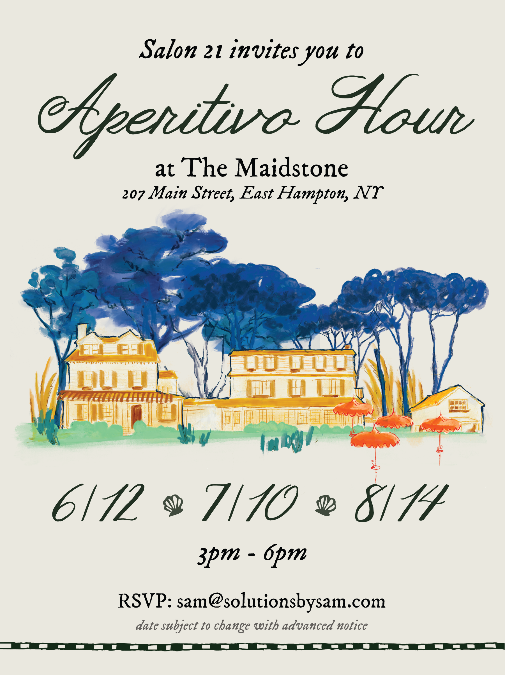 Salon 21 Aperitivo Hour at The Maidstone