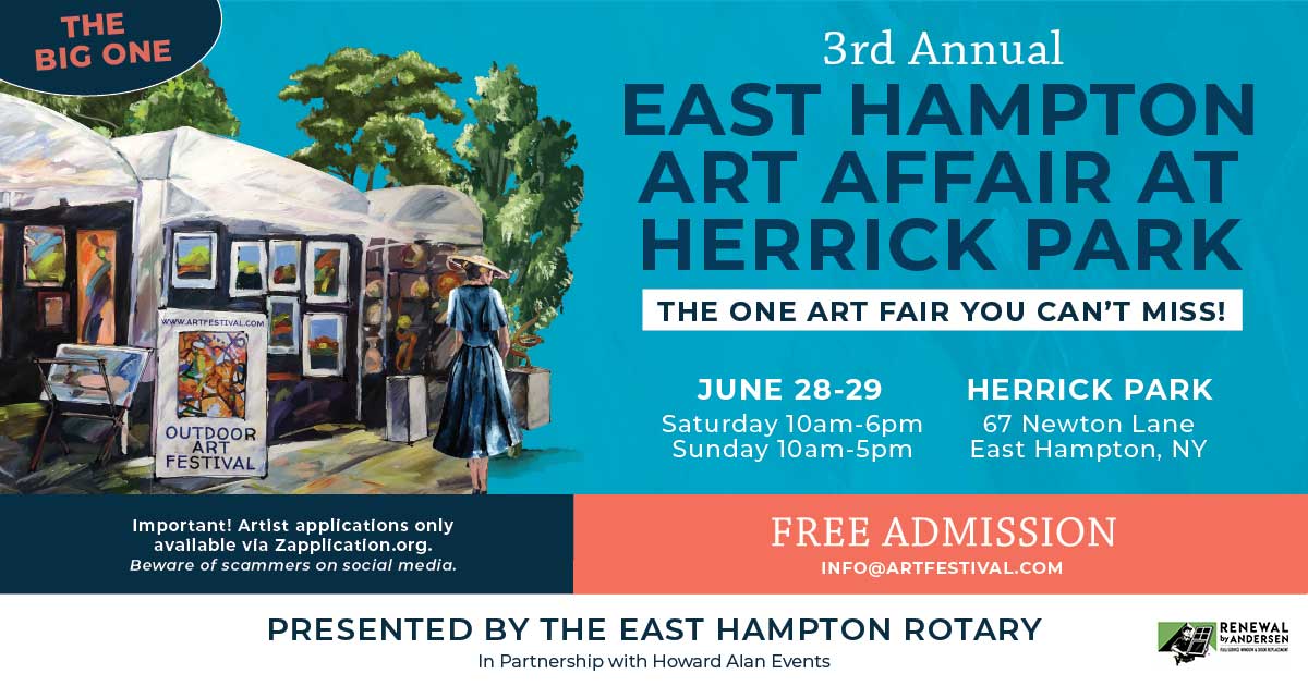 3rd Annual East Hampton Art Affair at Herrick Park