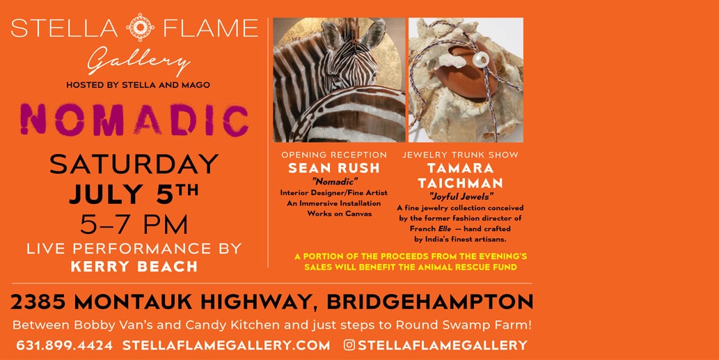 Celebratory July 4th Reception with Artist Sean Rush and Jewelry Designer Tamara Taichman