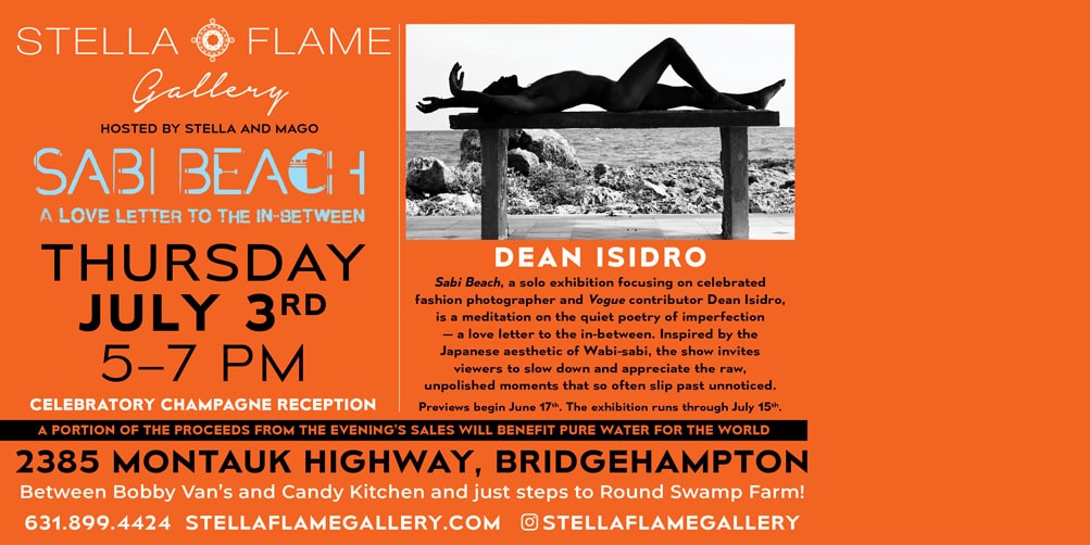 Champagne Reception Celebrating Renowned Fashion Photographer Dean Isidro’s Solo Exhibition ‘Sabi Beach”