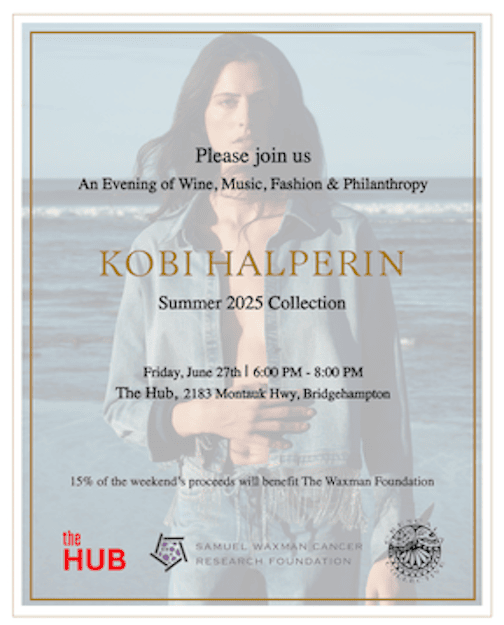 The HUB X KOBI HALPERIN Sip and Shop Fundraiser Pop-Up